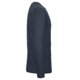 Navy blue cotton long-sleeve T-shirt for men.