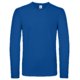 Royal blue cotton long-sleeved shirt for men.