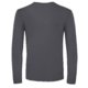Dark gray cotton long-sleeved shirt for men.