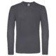 Dark gray cotton long-sleeve shirt for men.