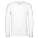 White cotton long-sleeve shirt for men.