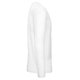 White cotton long-sleeve shirt for men.