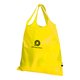 Yellow convertible bag with drawstring.