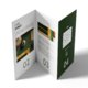 Paper leaflet with UV varnish