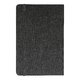 Black notebook with elastic band closure.