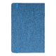 Blue notebook with elastic band closure.