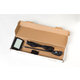 Black LED lamp with cable and plug for displays.