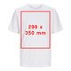 White cotton T-shirt with short sleeves, unisex.