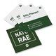 Natural business cards made of eco-friendly paper, printed on both sides.