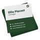 Natural paper business cards, printable on both sides.