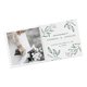Paper wedding cards with partial hot foil stamping.