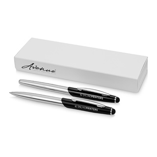 Ballpoint pen and rollerball pen set Geneva Stylus