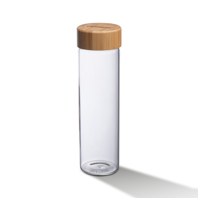 Santa Cruz glass bottle with bamboo lid