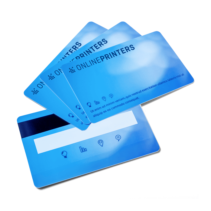 Plastic cards sig. field & magnetic strip