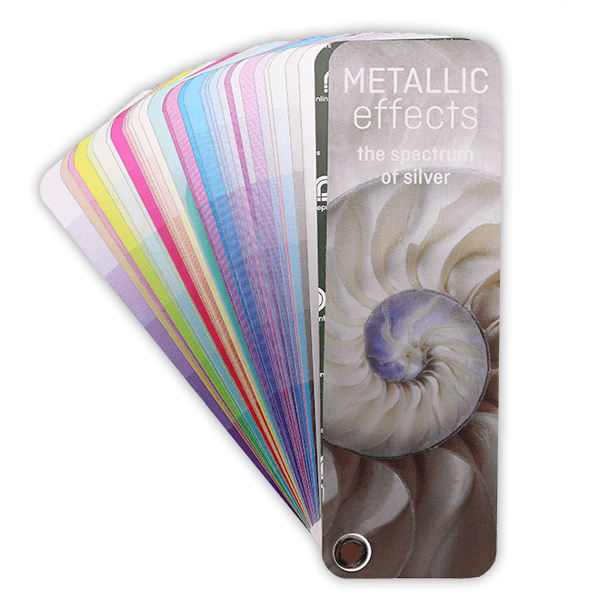 Colour chart, silver (metallic)
