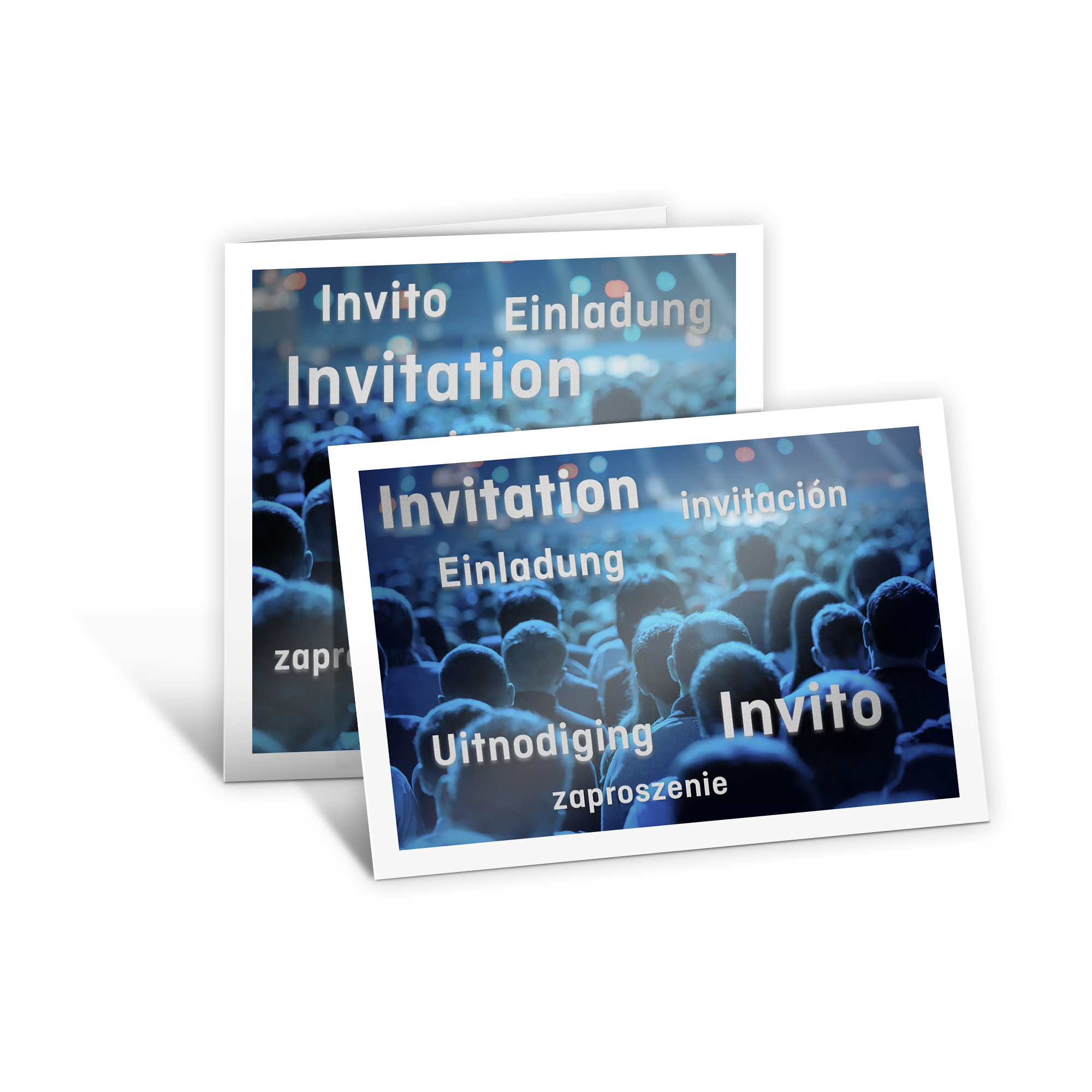 Image Invitation cards with special-effect colours