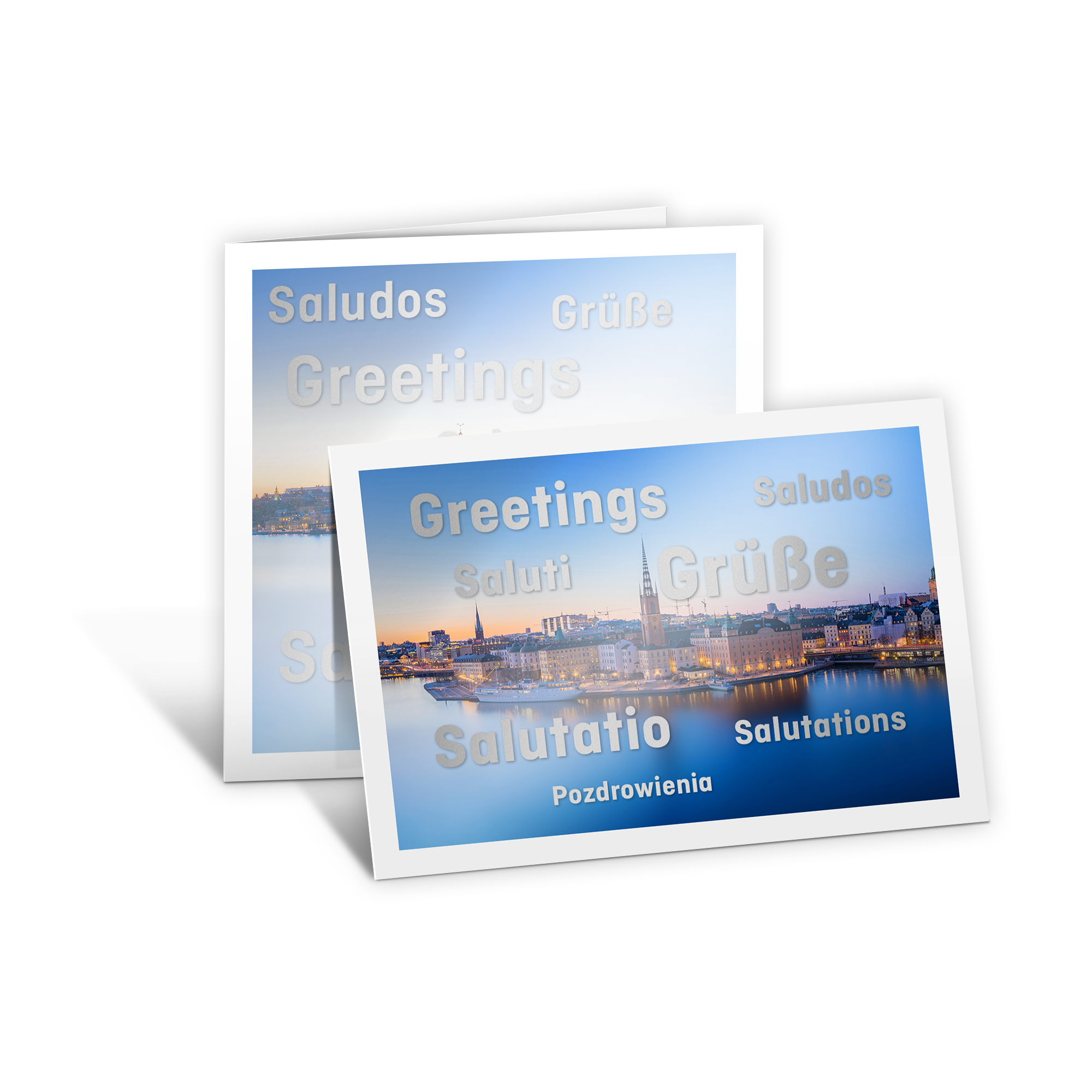 Image Greeting cards with special-effect colours