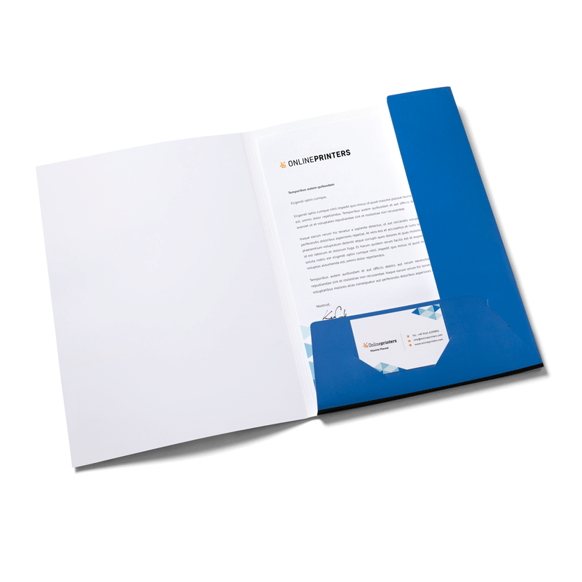 Image Folders with business card slits