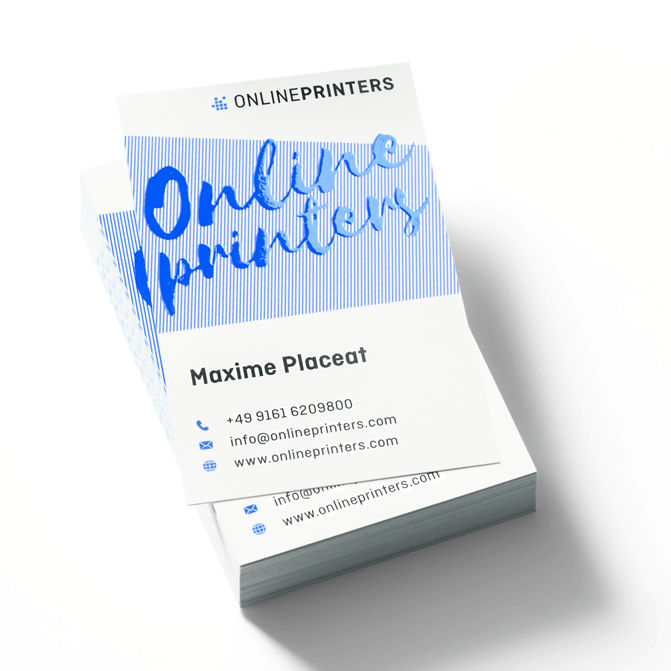 Image Business cards with spot finish