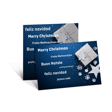 Folded Christmas cards