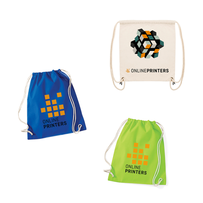 Drawstring bags, digital print