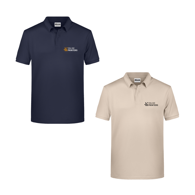 Organic cotton men's polo shirts