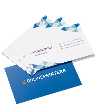 Image Equipped professionally with<br>classic business cards, 85Â x 55Â mm