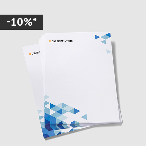 Personalised letterheads with your company logo