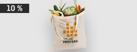Your logo highly visible: 'Manacor' cotton bags