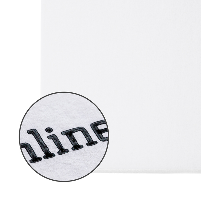 Image Magnified view of chromo board with a coated finish and a sturdy feel.
