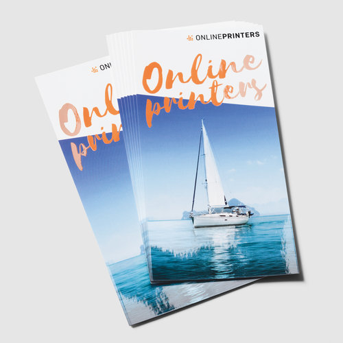 Flyers with spot UV varnish