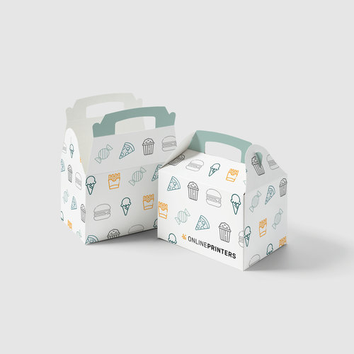 Lunch boxes with handle, 20.0 x 14.0 x 14.0 cm 1