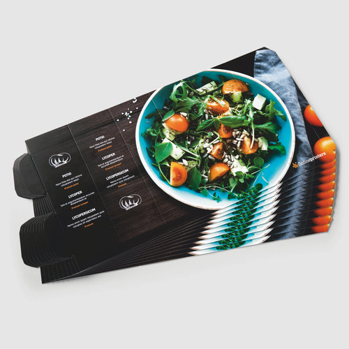 Delievered die-cut, flat (not assembled)