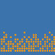 orange on blue pixels orange on blue pixels