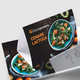 Counter top display, landscape format, die-cut, delivered flat Counter top display, landscape format, die-cut, delivered flat